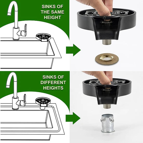 Well Home Market™ High Pressure Cup & Glass Rinser