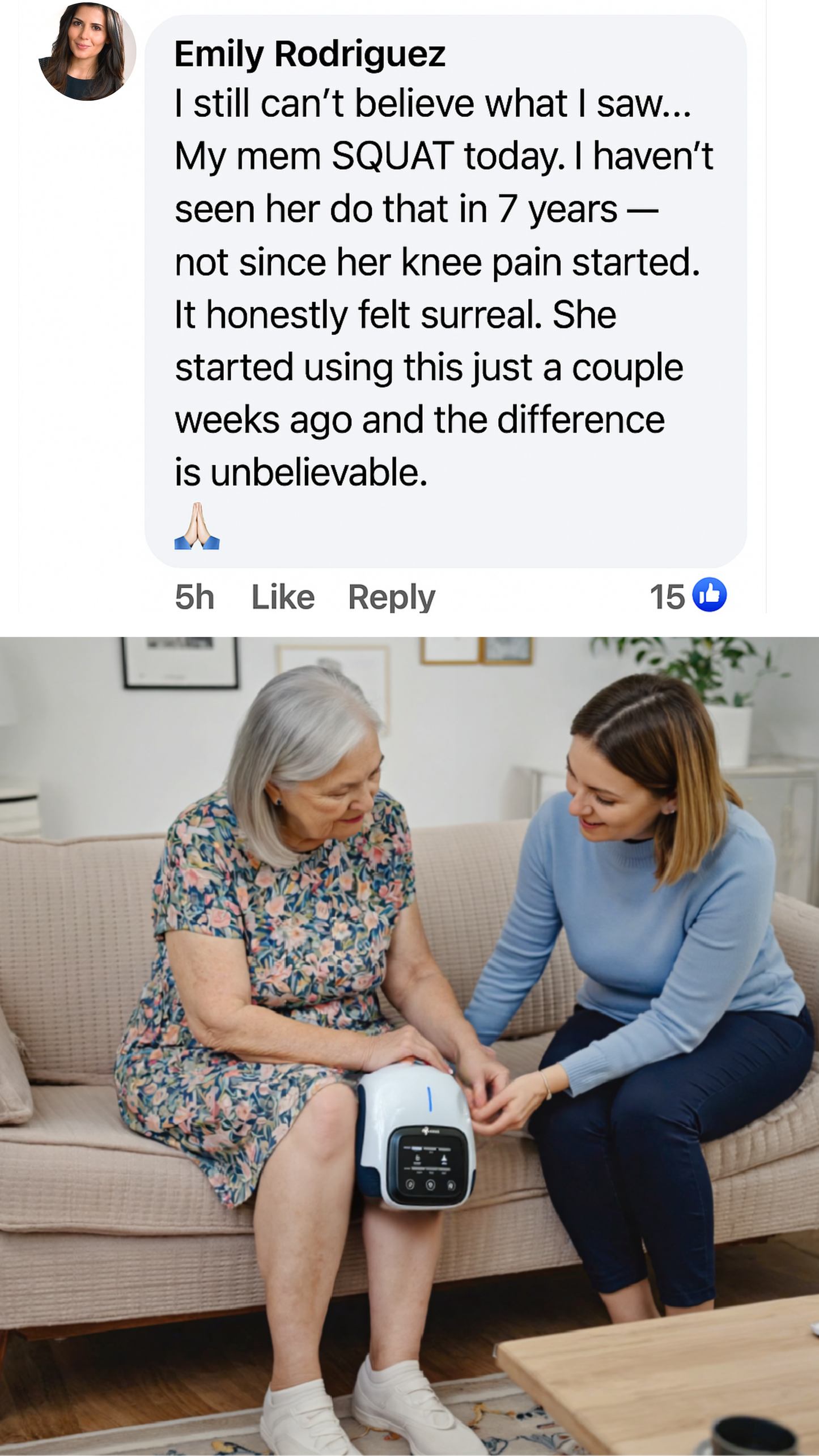 🔥 LEVIDE Vibration Hot Compress Intelligent Knee Massager – 3-in-1 Therapy for Pain Relief, Mobility & Recovery