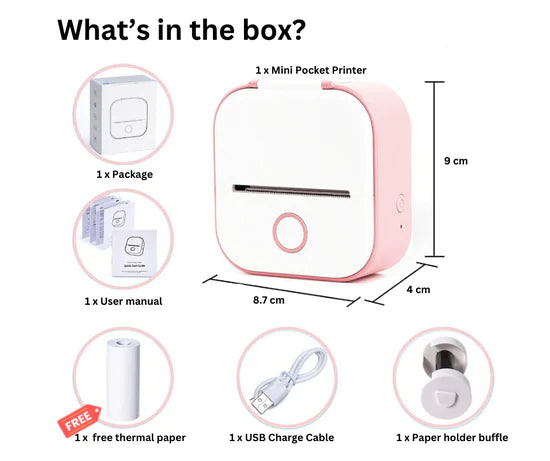 Well Home Market™ Mini Pocket Printer