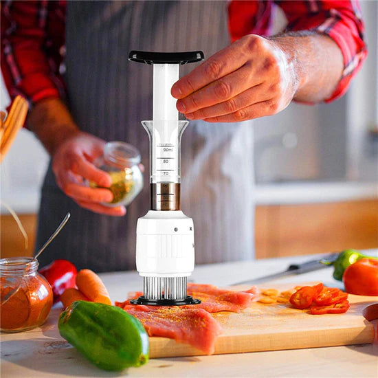 Elevate Your Cooking Game with the 2-in-1 Meat Marinade Injector