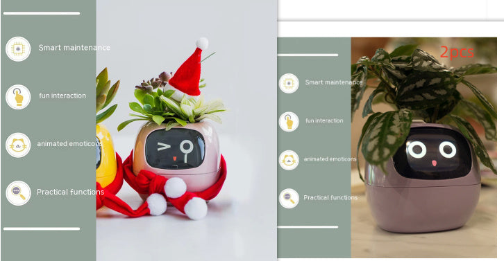 Smart Planter - Over 49 Rich Expressions - 7 Smart Sensors