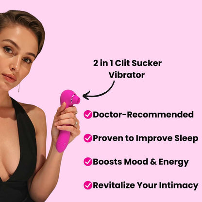 Luxury Women’s Massage Vibrator – Dual Stimulation with 40 Pleasure Modes