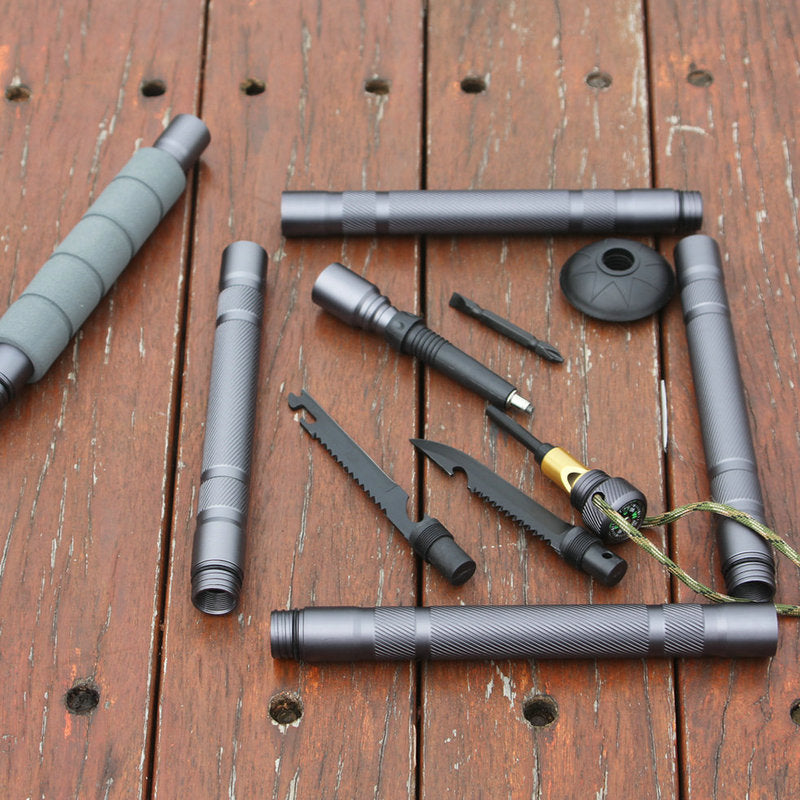 Multifunctional Hiking Trekking Poles Lightweight Collapsible Walking Stick