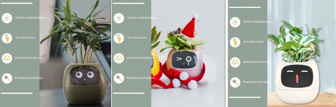 Smart Planter - Over 49 Rich Expressions - 7 Smart Sensors