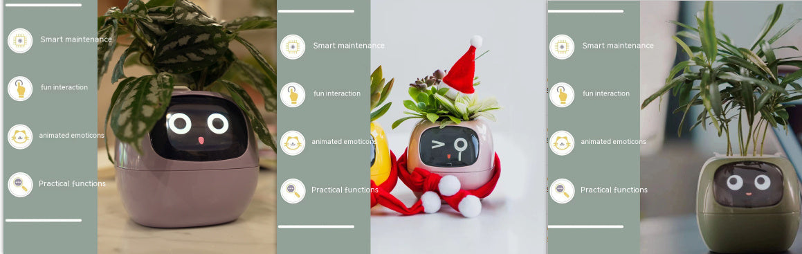 Smart Planter - Over 49 Rich Expressions - 7 Smart Sensors