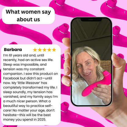 Luxury Women’s Massage Vibrator – Dual Stimulation with 40 Pleasure Modes
