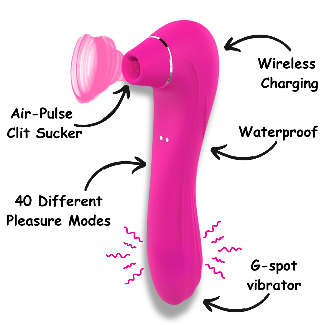 Luxury Women’s Massage Vibrator – Dual Stimulation with 40 Pleasure Modes