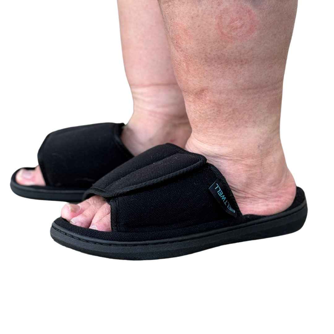 👣 Super-Wide & Adjustable Slippers for Swollen Feet – Ultimate Comfort for Men & Women