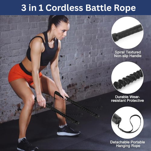 Cordless Battling Rope – Indoor Fitness & Strength Training Chest Expander