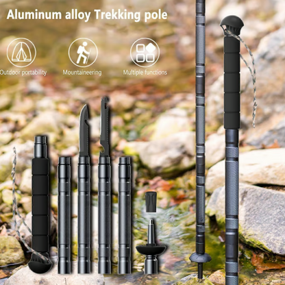 Multifunctional Hiking Trekking Poles Lightweight Collapsible Walking Stick