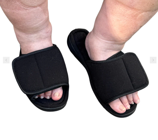 👣 Super-Wide & Adjustable Slippers for Swollen Feet – Ultimate Comfort for Men & Women