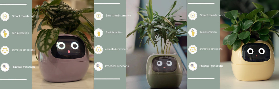 Smart Planter - Over 49 Rich Expressions - 7 Smart Sensors