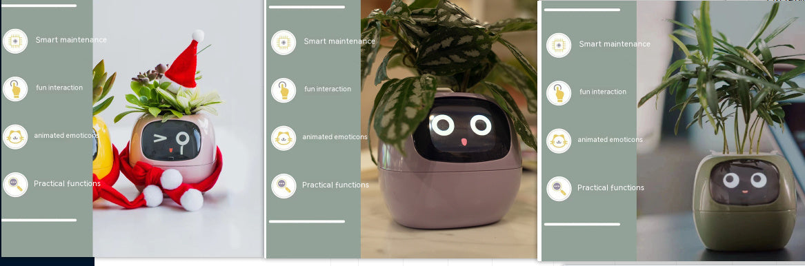 Smart Planter - Over 49 Rich Expressions - 7 Smart Sensors