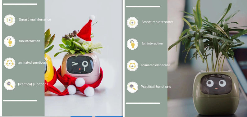 Smart Planter - Over 49 Rich Expressions - 7 Smart Sensors