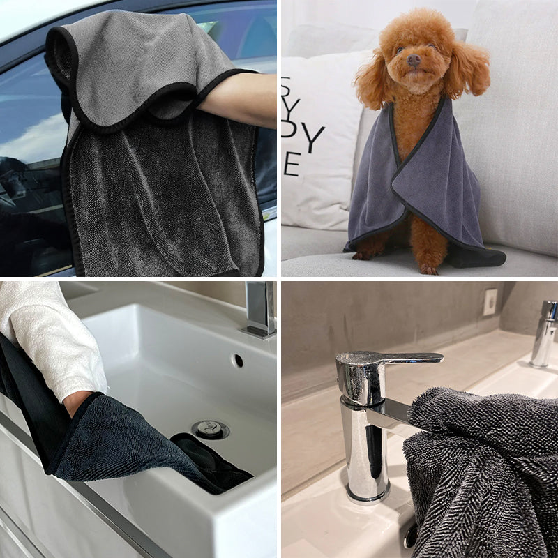 Quick-Absorb Drying Towel – Soft, Fast & Gentle on Hair and Skin
